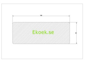 Förkolnad och borstad staketstolpe av nordisk gran